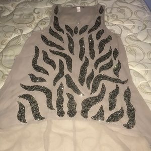 Sheer, sparkly top! 💥💥